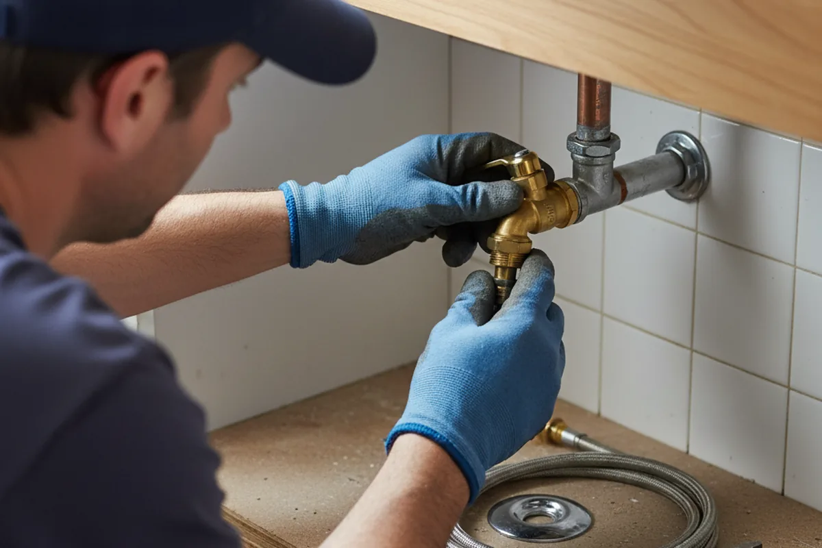 Shutoff valve and fitting work during Emergency Plumbing in Deer Trail